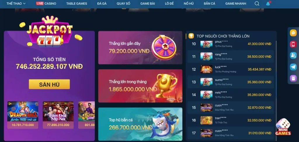 Game Nổ Hũ 89bet trên app
